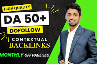 do monthly off page SEO service using high authority white hat dofollow links