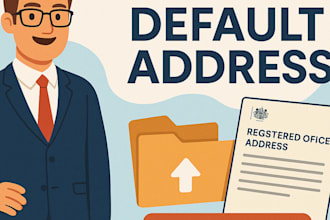 change UK company address from default address to regular address