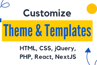 design and tailor your website theme to fit your brand