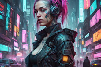 turn you or your image into fantasy or cyberpunk art