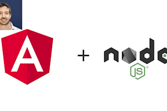 develop professional html website with angular, nodejs and mongo db