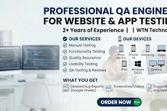 do complete manual testing with test cases and reports