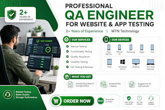 do manual testing of your website and android  as  QA engineer