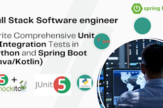 do unit and int tests with spring boot python using junit 5