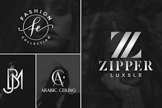 design luxury monogram and initial letters logo