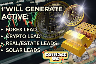provide hot forex, crypto, UK, USA verified and business leads
