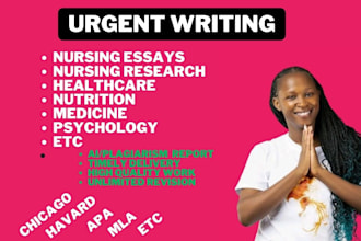 do nursing essays, medical research, psychology, healthcare essays