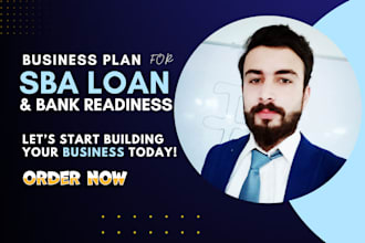 prepare an sba business plan for loan approval and bank readiness