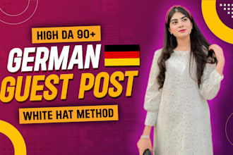 provide high authority german guest post white hat dofollow SEO backlinks
