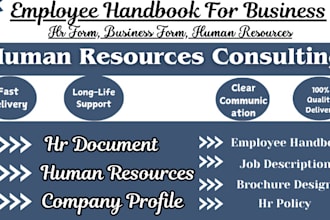 be your employee handbook writer,  job description, offer letter