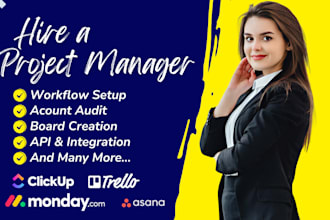 be your project manager  asana pipedrive trello monday crm clickup scrum master