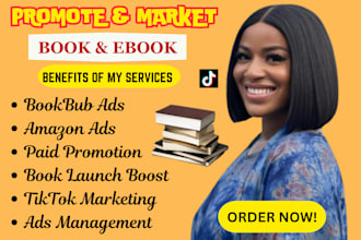 promote amazon kindle book on tiktok, booktok, ebook marketing