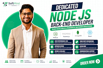 provide a dedicated node js backend developer