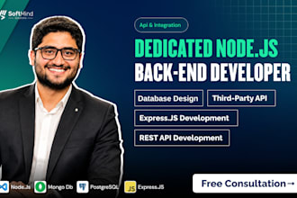 provide a dedicated node js backend developer