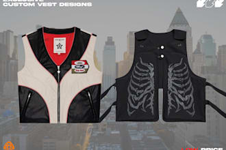 design unique custom vests for streetwear and fashion brands