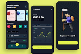 create fintech app, payment app, bank app, bnpl app, loan app, crypto wallet app