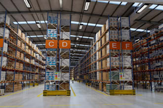 do 3d commercial warehouse, factory, store interior and exterior design