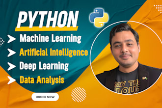 develop machine learning and artificial intelligence project using python