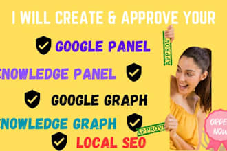 create a verify google knowledge panel for individual personal and for company