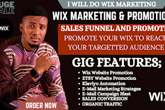 do wix website marketing, email marketing campaign, ecommerce store marketing