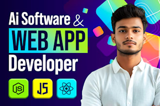do ai software development, full stack website development, front end developer