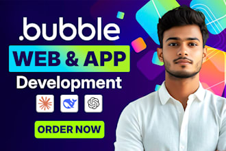 build bubble app, bubble io website development, zapier automation