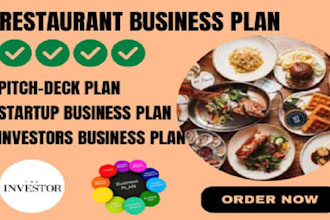 write business plan for startup, investor ready, restaurant,sba loan, nonprofit