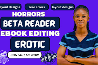 beta read your romance , horrors and your erotic novel