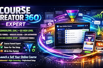 gohighlevel ghl course creatoer 360 cc360 online course website sales funnel ghl
