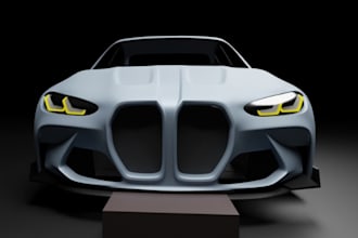do 3d car model, 3d car modeling, 3d rendering, 3d printing, car modeling