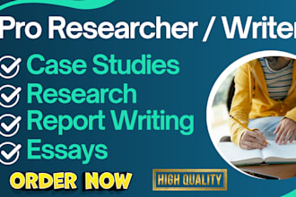 do reports, case study analysis, research and summary writing