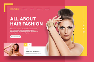 design spa, makeup, beauty salon, barber, hair extenstion wordpress website fast