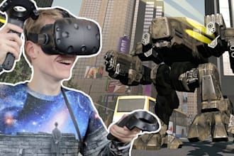 do virtual reality app, vr game, vr app, vr simulation for you using unity 3d
