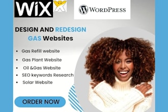 design oil and gas refill website, gas plant, solar  petroleum, diesel website