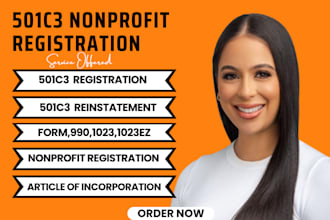 do non profit registration, reinstate 501c3 tax exempt, form 1023ez, bylaw, ein