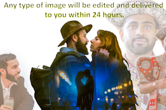 do any professional photoshop editing  photos and all in 24 hours
