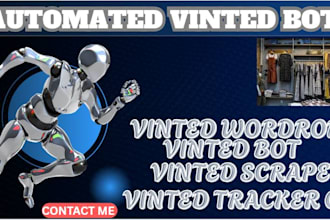 make vinted scraping bot, vinted wardrope, auto relisting bot, vinted tracker