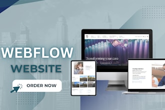 design a responsive webflow website, redesign webflow