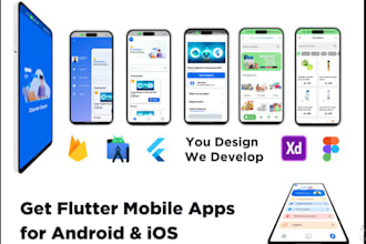 do mobile app development flutter developer and flutterflow develop IOS android