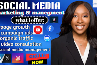 be your social media marketing manager and content creator