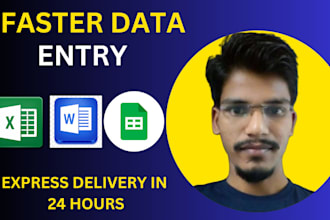 do faster data entry, delivery with in 24 hours