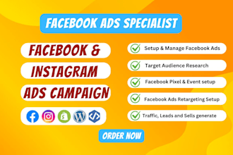 be your facebook ads specialist, expert consultant and manage your agency