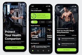 develop fitness app, yoga app, meditation app, gym app,  workout, mental app