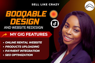 booqable website design, redesign booqable website, online hotel rental website