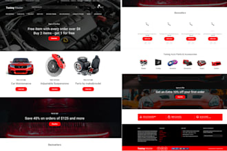 build automotive part ecommerce website, car detailing website, car autopart