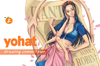 draw fan art, oc, or dnd char in my personal manga style