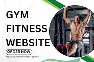 build gym fitness website logo yoga dropshipping store healthcare sales funnel