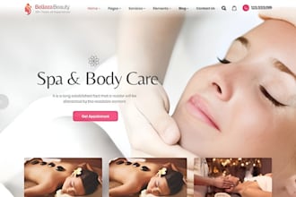 design massage therapy website spa website beauty website chiropractic website