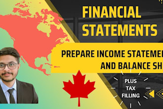 prepare income statement and balance sheet