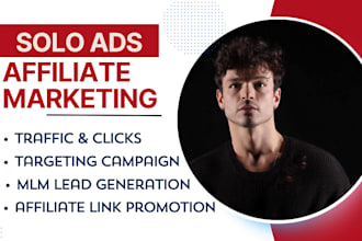 do USA solo ads, mlm leads, affiliate link marketing to boost conversion